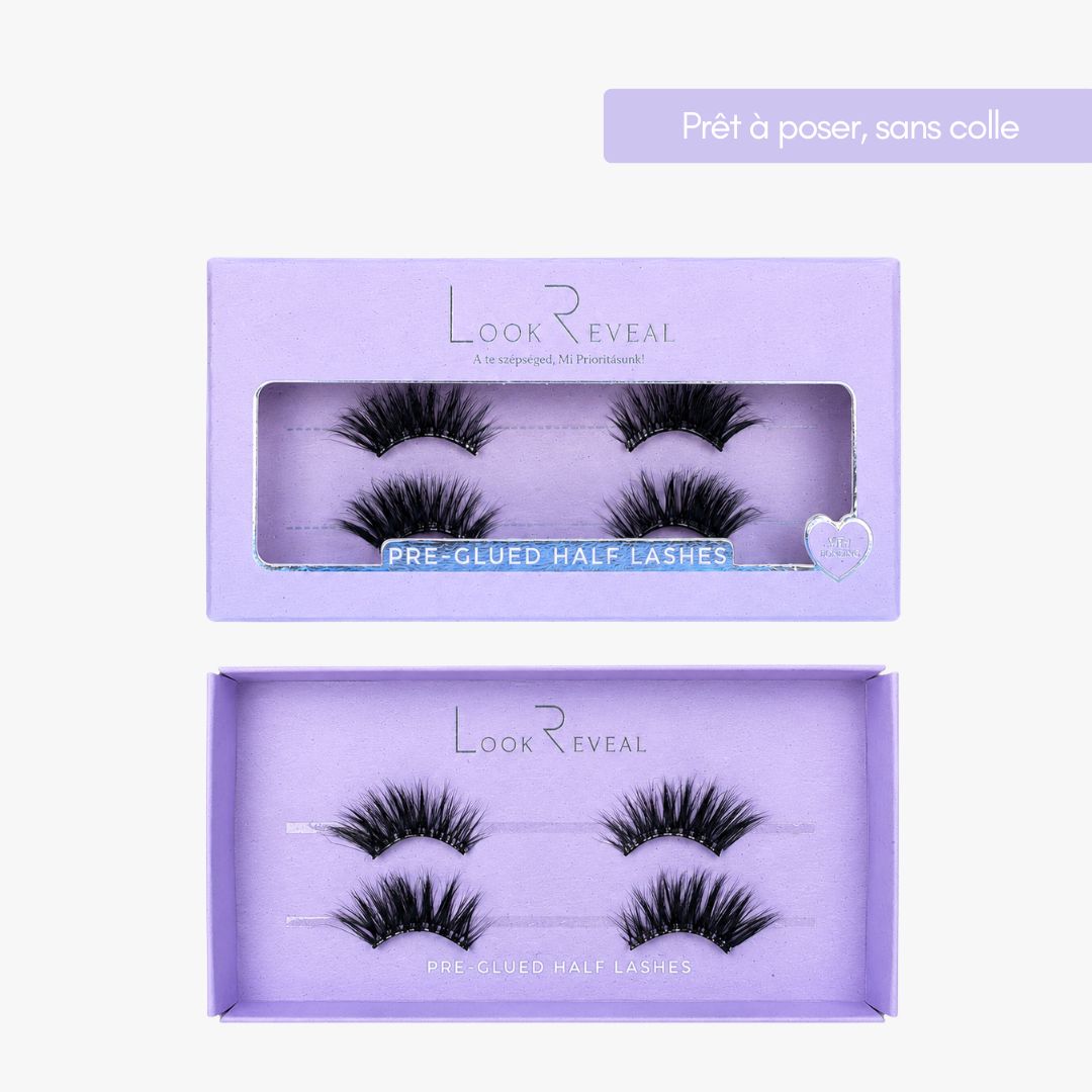 Natural Light Press-On Half Lashes