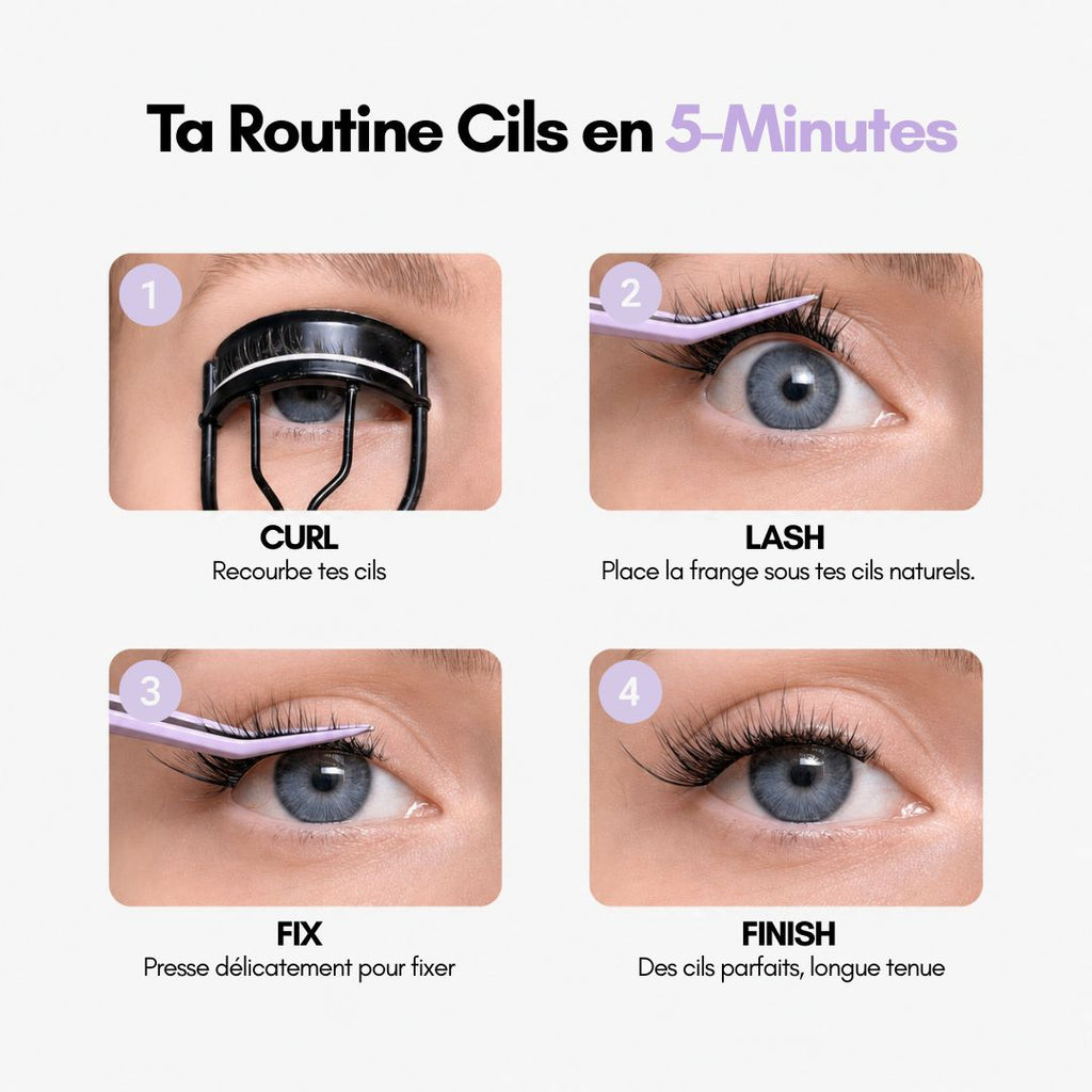 WISPY GLAM - Press-On Half Lashes Kit de Démarrage